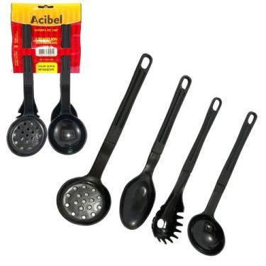 Imagem de Talheres De Nylon Super Resistente Antiaderente 4 Peças - Acibel