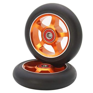 Imagem de Z-FIRST 2 peças 100 mm Pro Stunt Scooter Rodas com ABEC 9 Rolamentos para MGP/Razor/Lucky/Envy/Vokul Pro Scooters Rodas de substituição, Verde