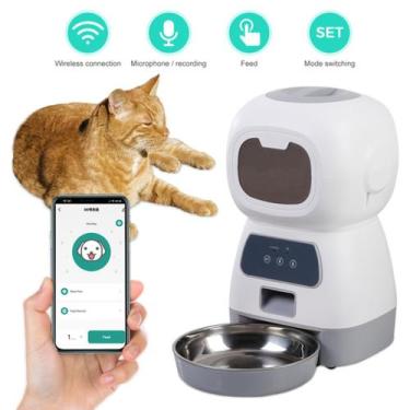 Imagem de Alimentador Comedouro Automático 3,5L Pet Wifi Smart Program - PETSUN