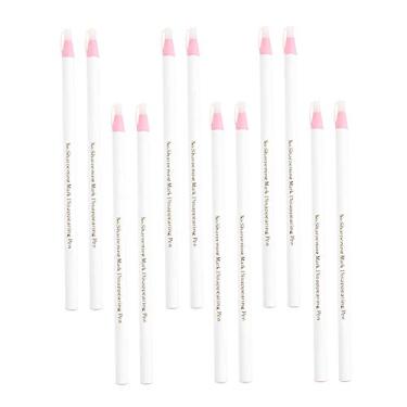 Imagem de LiebeWH 12pcs Marcador de Tecidos Canetas Apagáveis, Marcadores de Tecido de Madeira para Costura