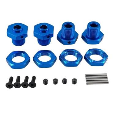 Imagem de Conjunto de porca e cubo hexagonal de roda de alumínio de 17 mm – Atualização de carro RC para Arrma 1/8 Typhon 4X4 3S BLX e 550 MEGA, compatível com rodas hexagonais, substitui #AR310906#ARA310906