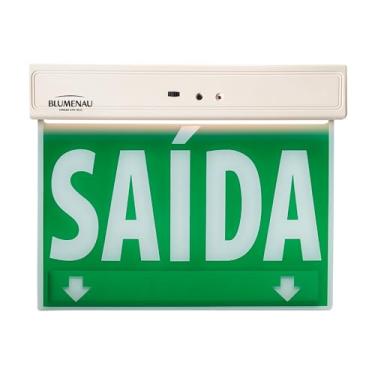 Imagem de Placa de Sinalização Saída de Emergência Verde, 1W Face Única Verde, Blumenau