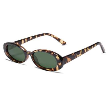 Imagem de Óculos de sol VANLINKER 90s Polarized Retro Oval Green Lens