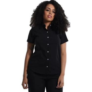 Imagem de Camisete Tricoline Manga Curta Preto - Fardas Uniformes,  G