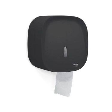 Imagem de Dispenser Porta Papel Higiênico Rolão Banheiro Preto Invoq