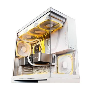 Imagem de Gabinete Gamer Geometric Future Model 5 Sem Fans Branco