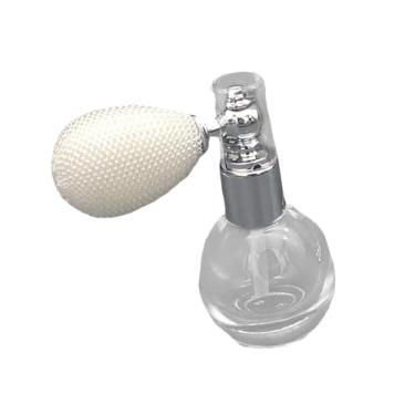 Imagem de Ysyqkn Atomizador de perfume spray recarregável vazio para mulheres e meninas compacto multifuncional ideia de presente silicone transparente e vidro 12ml, Branco