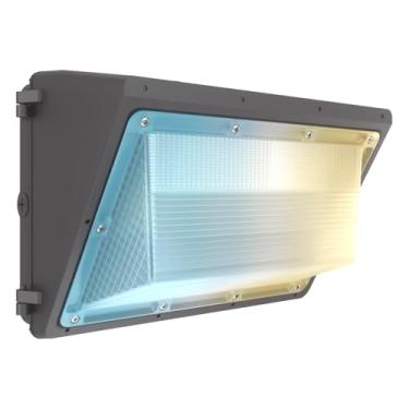 Imagem de Hylele Pacote De Luzes Parede Led 120 W/100 W/80 W Com Bateria Emergência E Fotocélula Do Anoitecer Ao Amanhecer 100-277 V 5700 K/5000 K/4000 K Ip66 Holofotes Segurança Comercial Industrial Para Arm
