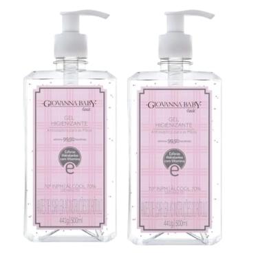 Imagem de Kit 2 Gel Higienizante Giovanna Baby Classic, 500ml Cada, Fragrância Suave, Com Álcool 70%