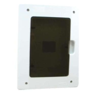 Imagem de Caixa De Distribuição Cd De Embutir 9 Din - 6 Nema Com Tampa Fumê - Mectronic