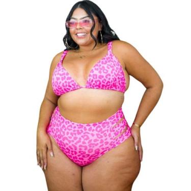 Imagem de Biquini Plus Size Asa Delta Marquinha Biquini Tendência Suplex - ANNA 