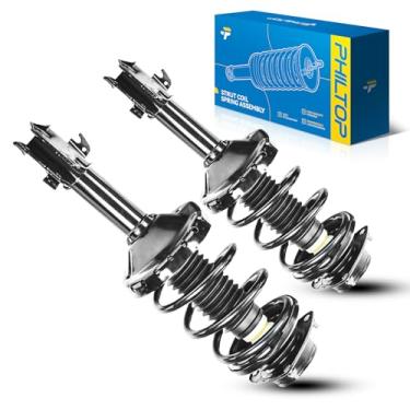 Imagem de PHILTOP Front Struts Forester 2009 2010 2011 2012 2013, conjunto completo de amortecedores e amortecedores, suspensão rápida carregados com mola helicoidal 172678 172679 Conjunto de 2 4SAA759