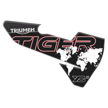 Imagem de Protetor Adesivo Escapamento Compatível Tiger 800 Xcx 2020 - Resinado 