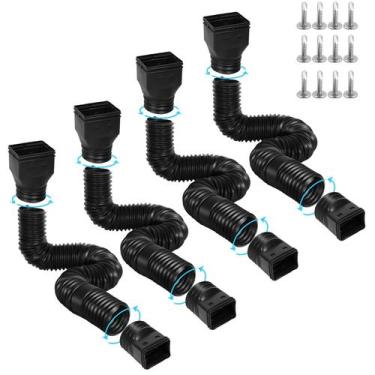 Imagem de Gutter Downspout Extensions Gutterlix, pacote com 4, extensível de 21 