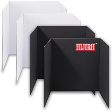 Imagem de HIJIRH Placas de apresentação de três dobras, quadros de exibição de imagens/projetos de papelão ondulado para eventos, exposições, negócios, projetos escolares