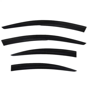 Imagem de GRJQRKHZ Defletor de janela lateral de carro para M&itsubishi Grunder 2007-2012 Weathershied viseira de porta vento sol proteção chuva janela lateral defletores de vento