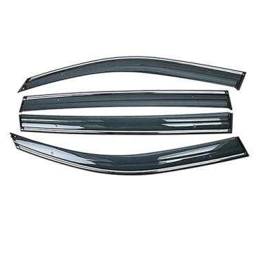 Imagem de GRJQRKHZ Defletor de janela lateral de carro para k&ia Rio 4th Sedan 2017-2019 Weathershied viseira de porta vento sol proteção chuva janela lateral defletores de vento