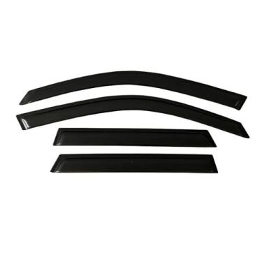 Imagem de GRJQRKHZ Defletor de janela lateral de carro para MERC&edes B&ENZ S-Class W220 2000-2006 Viseira de porta Weathershied proteção contra vento sol chuva protetores de janela lateral defletores de vento