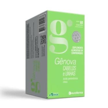 Imagem de Genova cabelo e unha 60cp cisteina prolina biotina - EUROFARMA, Withou