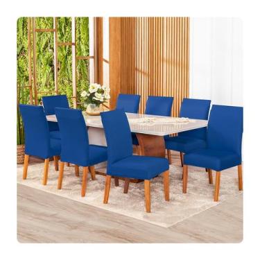 Imagem de Kit 8 Capas de Cadeira Malha Gel - Lenharo Enxovais, ROYAL