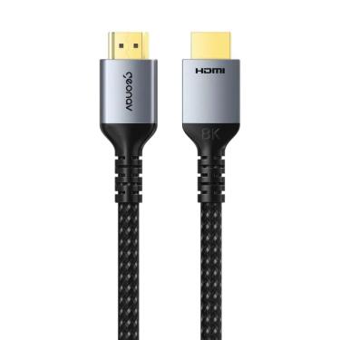 Imagem de Cabo HDMI 2.1 Ultra High Speed Geonav, 2 Metros, Com Conectores Banhados a Ouro, Suporte 8K a 60Hz e 4K a 120Hz, HDR e HDCP 2.2