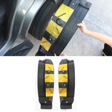Imagem de Para-choque dianteiro traseiro do carro compatível com Traveler Shanhai T2 Mud Flaps Car Defender Mud Guard Accessories (2 peças com algodão à prova de som)