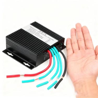 Imagem de HYZHANHONG Controlador de Carga para Turbina Eólica 1000W 12V 24V 48V 220V, Controlador de Carregamento MPPT IP67 à Prova de Água para Turbinas Eólicas DC (Preto),24V