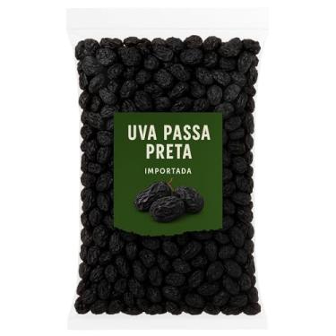 Imagem de Uva Passa Preta 500g – A Granel, Sem Sementes, Importada