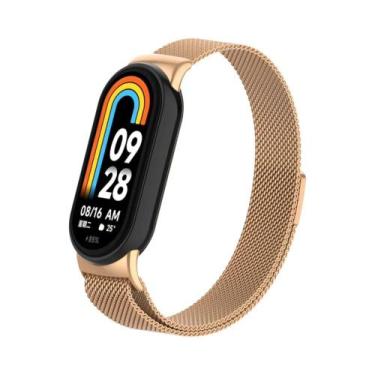 Imagem de Pulseira Magnética De Metal Para Xiaomi Band 9/8 Com Laço Milanês Inte