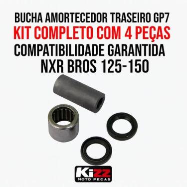Imagem de Bucha Amortecedor Tras. (kit C/ 4pcs) Gp7 Nxr Bros 125-150