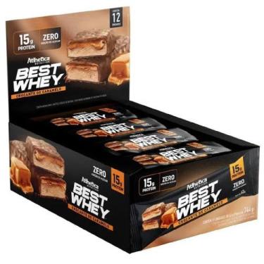 Imagem de Best Whey Bar 15G De Proteína 12 Un. 62G (744G) - Atlhetica - Atlhetic