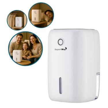 Imagem de Desumidificador Antimofo Secar Ar Elétrico 800ml com Led Branco 110V/220V Importway Iwda003 Peltier