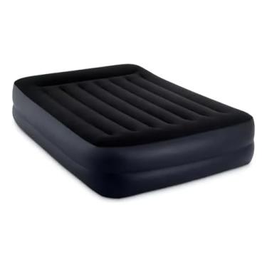 Imagem de Colchão Inflável Casal Resistente Queen Size Confortável Bomba Embutida 127V