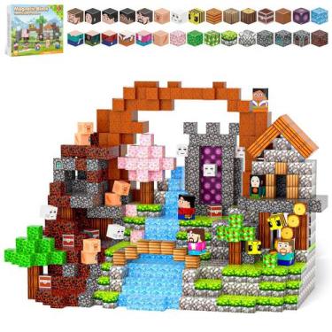 Imagem de Blocos magnéticos Kryzomat 100PCS para crianças de 3 anos ou mais com 