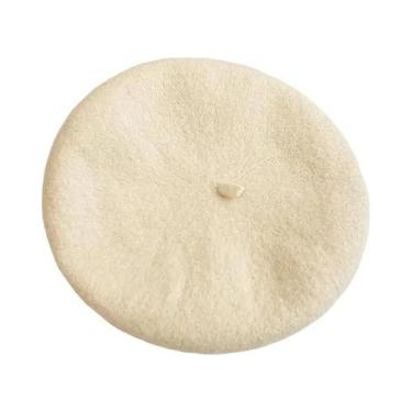 Imagem de Boina de Lã Feminina - Estilo Retrô, Quente e Confortável para Outono/