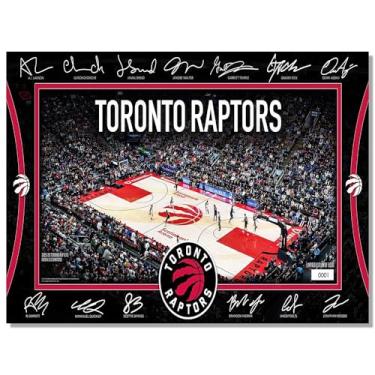 Imagem de BILVAZOG Pôster de basquete Raptors para fãs de festa de aniversário infantil Gitfs-2025 Cartazes de quadra de assinatura - Impressão em tela para decoração de quarto de menino