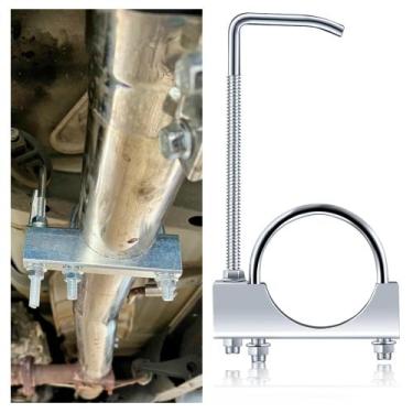 Imagem de Braçadeira de escape com suporte de 7,6 cm para tubo de escape de 5,7 