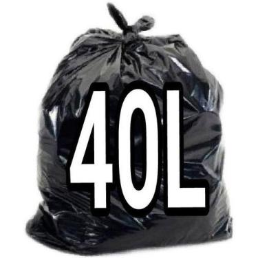 Imagem de Saco De Lixo 40 Litros Preto 100 Unidades Fabricante - Higipack