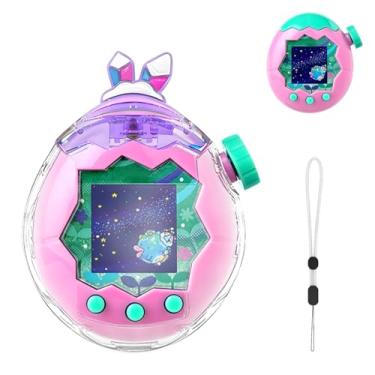 Imagem de Case for Tamagotchi Paradise – PC Protective Hard Shell with Cute Cartoon Cover & Detachable Lanyard,Durable Protective Housing for Tamagotchi Paradise Virtual Pet Machine[Diamond Ears]