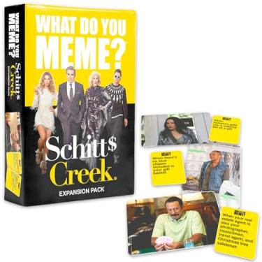 Imagem de What Do You Meme? Schitt's Creek Expansion Pack - Schitt's Creek Expansion Pack with Caption Cards and Photo Cards | What Do You Meme Game Night Activity Set