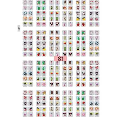 Imagem de 240 Adesivos de Unhas Decoradas Artesanal 3D revenda - Paty Adesivos, 