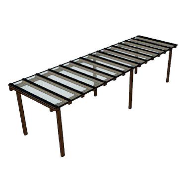 Imagem de Kit Policarbonato Cristal 4mm 7,00m X 2,00m - Perfis Naturais