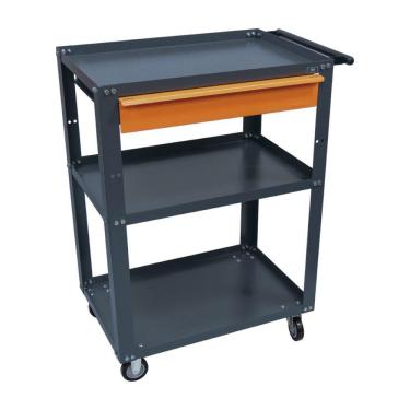 Imagem de Carrinho Para Ferramentas 1 Gaveteiro Cinza E Laranja Presto