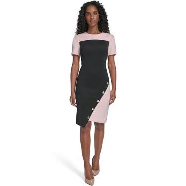 Imagem de Tommy Hilfiger Vestido feminino, preto/rosa bailarina, 42