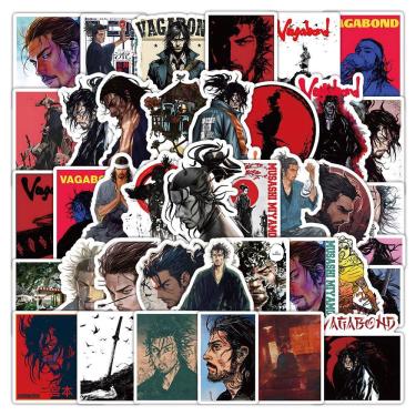 Imagem de Adesivos Ronins Swordsmans em vinil impermeável 50 unidades