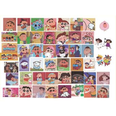 Imagem de Adesivos 100 unidades/lote de lápis de cor Shins Chans Waterproof Vinyl Ani