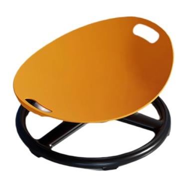 Imagem de ＫＬＫＣＭＳ Cadeira giratória infantil, brinquedo sensorial, equipamento de brincar, brinquedo de equilíbrio, assento giratório antiderrapante para meninos e, Laranja