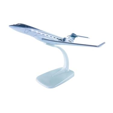 Imagem de MERIGLARE Modelo de avião de brinquedo com suporte de exibição em liga metálica, ideal para decoração de mesa, sala de estar, café ou como presente de