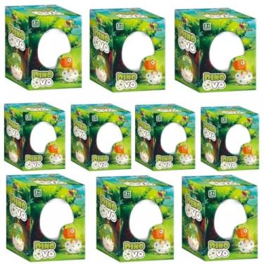 Imagem de Kit 10 Unidades Brinquedos Dinossauro Dino Ovo Surpresa Cresce Na Agua Sortido 8 Cm