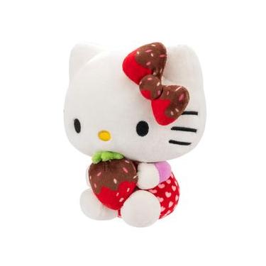 Imagem de Pelúcia Love 18Cm Da Hello Kitty Morango Hello Kitty Amigos